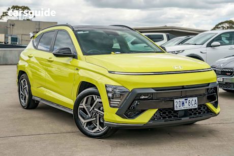 Yellow 2025 Hyundai Kona Wagon Hybrid Premium N Line