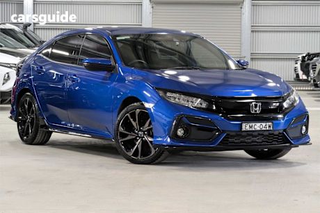 Blue 2020 Honda Civic Hatchback Rs