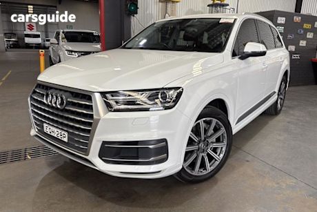 White 2017 Audi Q7 Wagon 3.0 Tdi Quattro