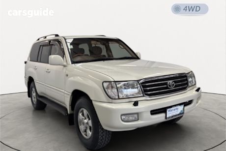 White 2000 Toyota Landcruiser SUV VX LIMITED G SELECTION