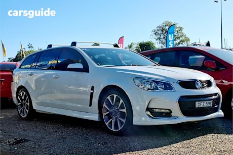 White 2015 Holden Commodore Sportswagon Sv6