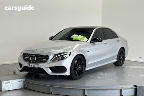 Silver 2016 Mercedes-Benz C43 Sedan
