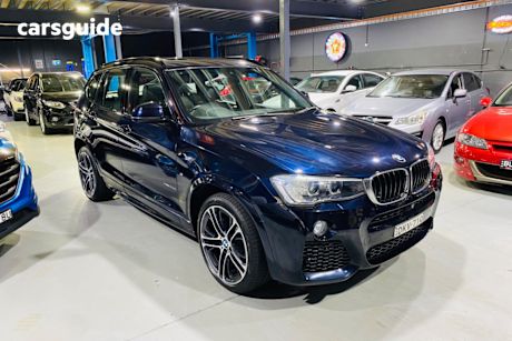 Blue 2016 BMW X3 Wagon Xdrive 20D