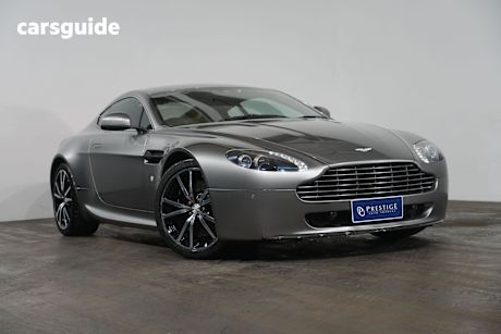 Grey 2011 Aston Martin V8 Coupe Vantage