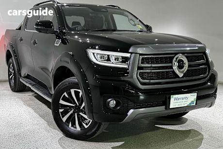 Black 2025 GWM Cannon Dual Cab Utility Ultra (4X4)