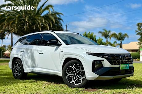 White 2023 Hyundai Tucson Wagon Elite N Line (Awd)