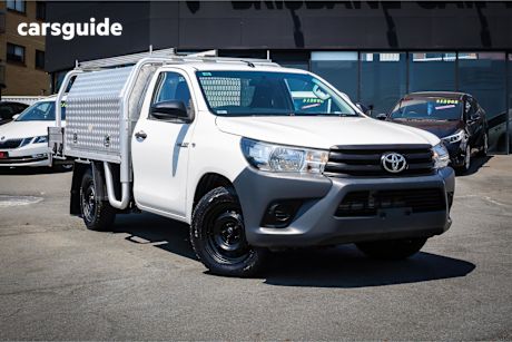 White 2018 Toyota Hilux Cab Chassis Workmate