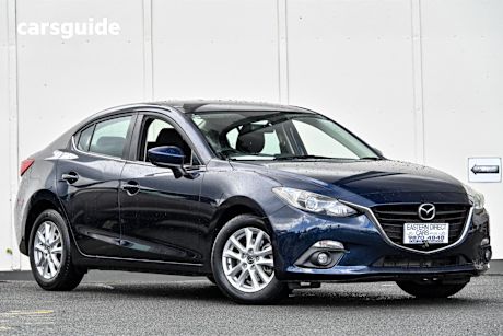 Blue 2015 Mazda 3 Sedan Maxx