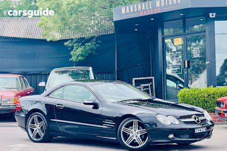 Black 2005 Mercedes-Benz SL350 Convertible