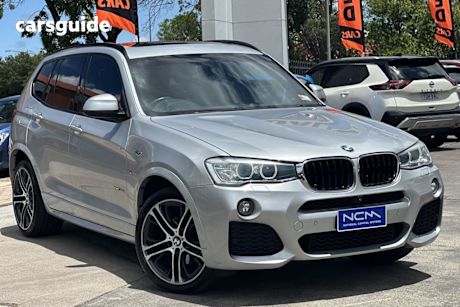 Silver 2016 BMW X3 Wagon Xdrive 30D