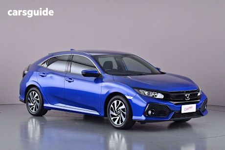 Blue 2017 Honda Civic Hatchback Vti-S