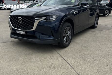 Blue 2024 Mazda CX-80 Wagon P50E Touring