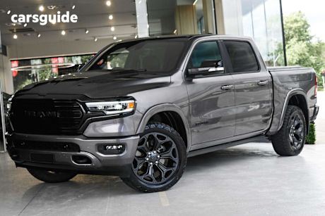 Grey 2022 RAM 1500 Crew Cab Utility Limited Rambox (Hybrid)