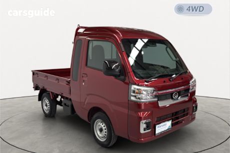 Red 2024 Daihatsu Hijet Ute Tray JUMBO EXTRA 4WD