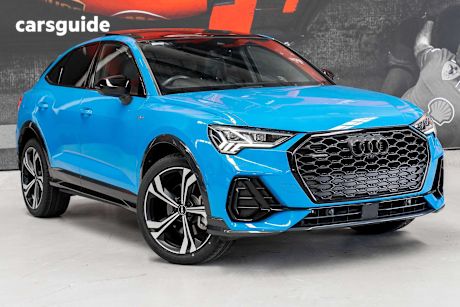 Blue 2021 Audi Q3 Sportback 40 Tfsi Quattro S Line