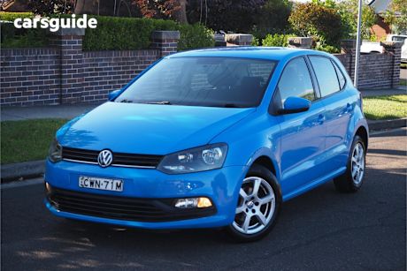 Blue 2014 Volkswagen Polo Hatchback 66 Tsi Trendline