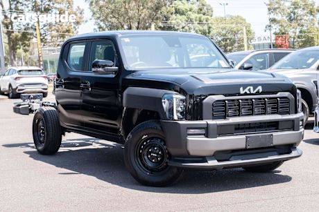 Black 2025 Kia Tasman Double Cab Chassis S (4X4) Black Fender