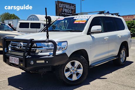White 2018 Toyota Landcruiser Wagon Lc200 Gxl (4X4)