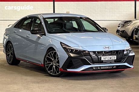 Blue 2022 Hyundai I30 Sedan N Premium