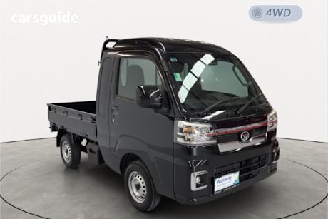 Black 2024 Daihatsu Hijet Ute Tray JUMBO EXTRA 4WD