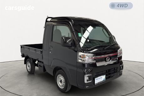 Black 2025 Daihatsu Hijet Ute Tray JUMBO EXTRA 4WD