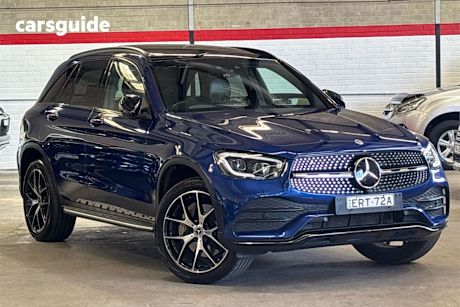 Blue 2021 Mercedes-Benz GLC300 Wagon 4Matic