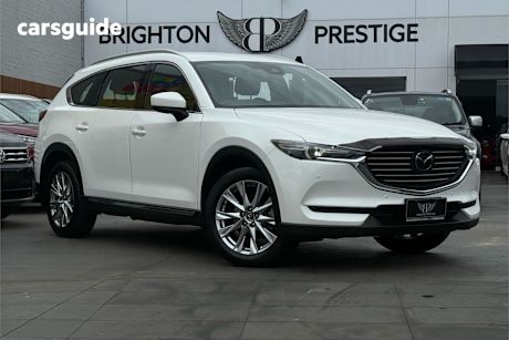 White 2018 Mazda CX-8 Wagon Asaki (Awd) (5Yr)