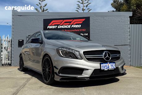 Silver 2015 Mercedes-Benz A45 Hatchback Amg