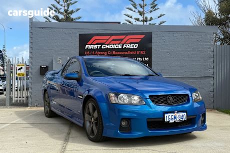 Blue 2011 Holden Commodore Utility Sv6