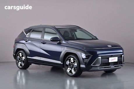 Blue 2023 Hyundai Kona Wagon Hybrid Premium
