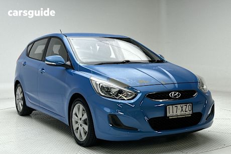 Blue 2017 Hyundai Accent Hatchback Sport