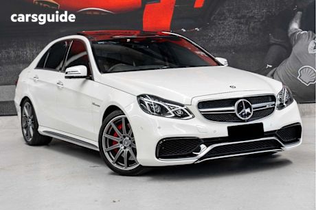 White 2013 Mercedes-Benz E63 Sedan Amg S