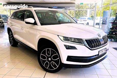 White 2020 Skoda Kodiaq Wagon 132 Tsi Sportline (4X4)