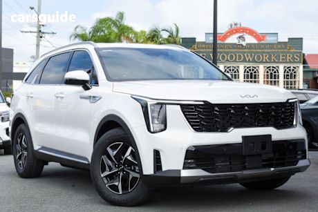 White 2025 Kia Sorento Wagon Sport+ Hev Fwd