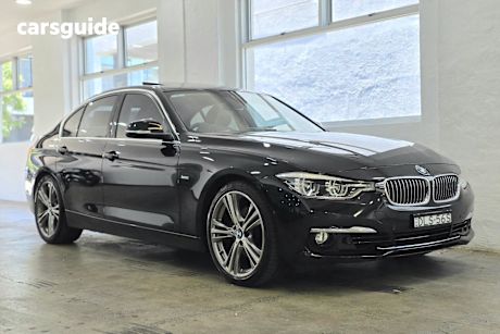 Black 2017 BMW 330I Sedan Luxury Line
