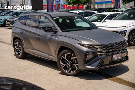 Grey 2025 Hyundai Tucson Wagon Elite Hybrid (Awd)
