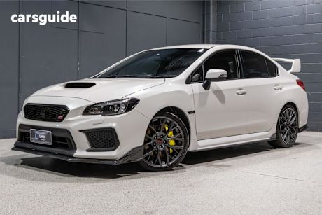 White 2018 Subaru WRX Sedan Sti Premium (Awd)
