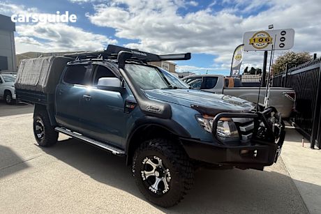 Grey 2014 Ford Ranger Dual Cab Utility Xls (4X4)