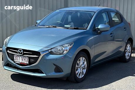 Blue 2014 Mazda 2 Hatchback Maxx