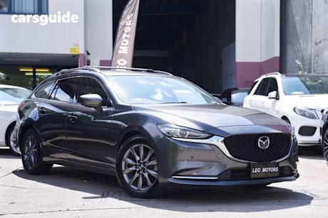Grey 2019 Mazda 6 Wagon Touring
