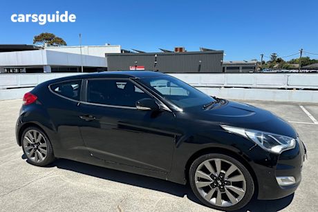 Black 2012 Hyundai Veloster Coupe