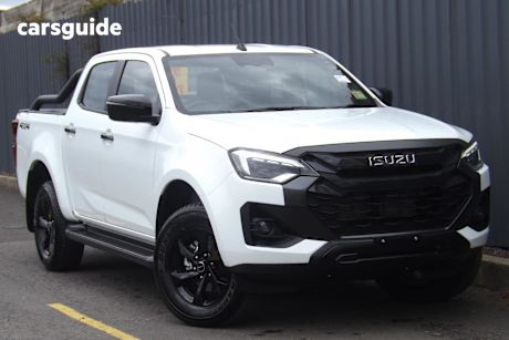 White 2025 Isuzu D-MAX Crew Cab Utility X-Rider (4X4)