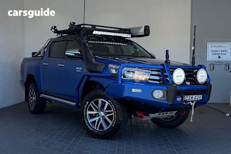 Blue 2017 Toyota Hilux Dual Cab Utility Sr5 (4X4)