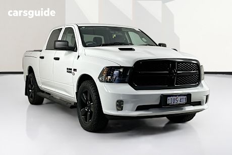 White 2022 RAM 1500 Crew Cab Utility Express Rambox