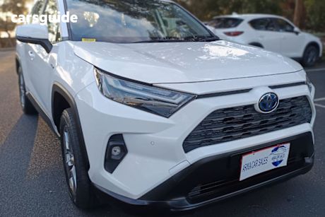 White 2022 Toyota RAV4 Wagon Gx (2Wd) Fss + Navigation Hybr