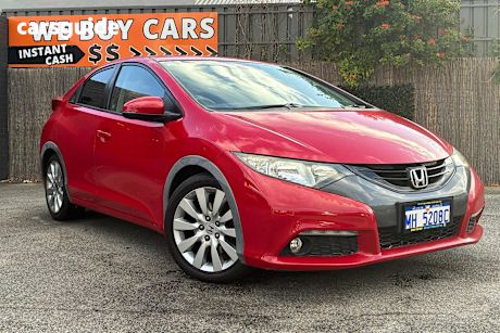 Red 2013 Honda Civic Sedan Vti
