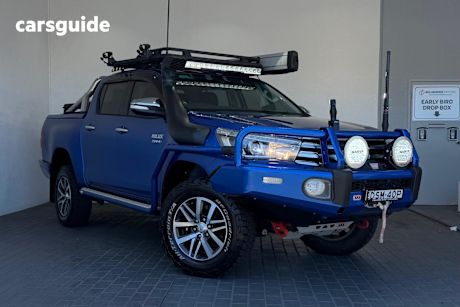 Blue 2017 Toyota Hilux Dual Cab Utility Sr5 (4X4)