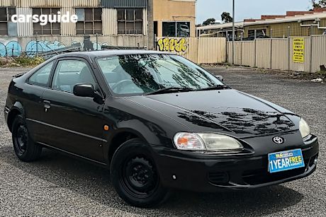 Black 1997 Toyota Paseo Coupe