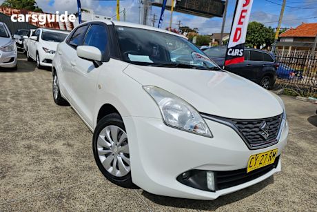 White 2017 Suzuki Baleno Hatchback Gl
