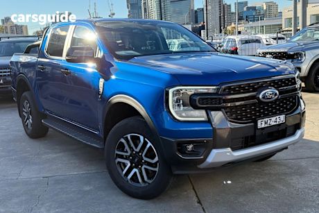 Blue 2024 Ford Ranger Double Cab Pick Up Sport 2.0 (4X4)